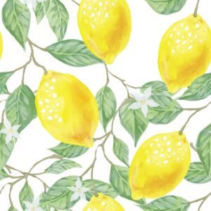 Lámina limones acuarelas